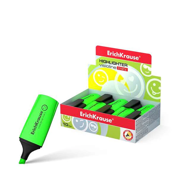Erichkrause Visioline Mini Fluorescente - Punta Biselada - Trazo 0.6 a 5.2mm - Color Verde 1