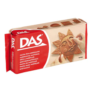 Das Pasta para Modelar 500gr - Facil de Trabajar - Seca al Aire - Color Terracota