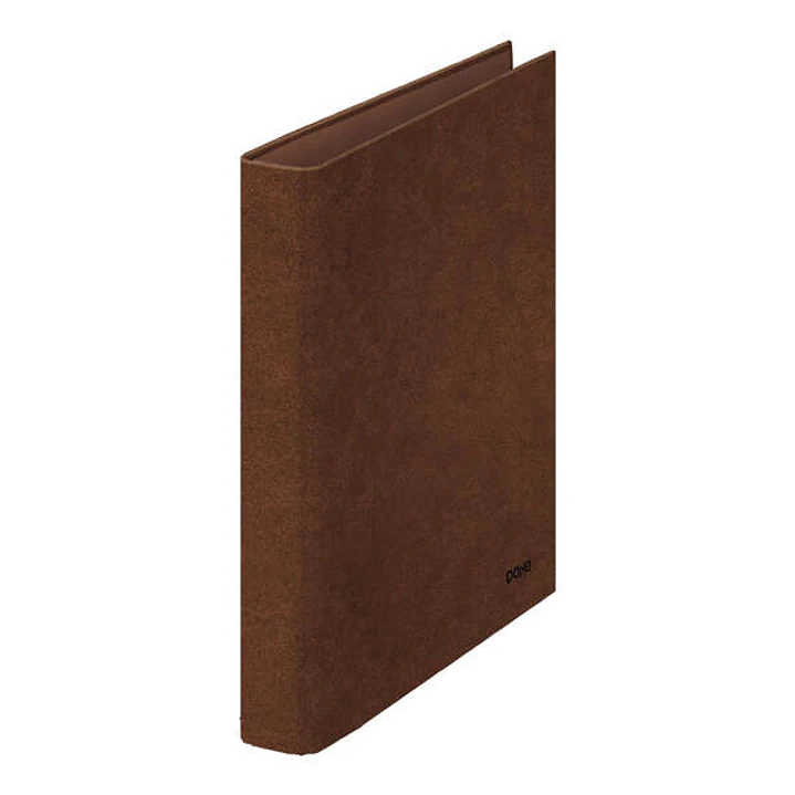 Dohe Carpeta de 2 Anillas Mixtas 25mm Folio Natural - Carton Forrado - Papel Impreso y Plastificado - Color Cuero 1