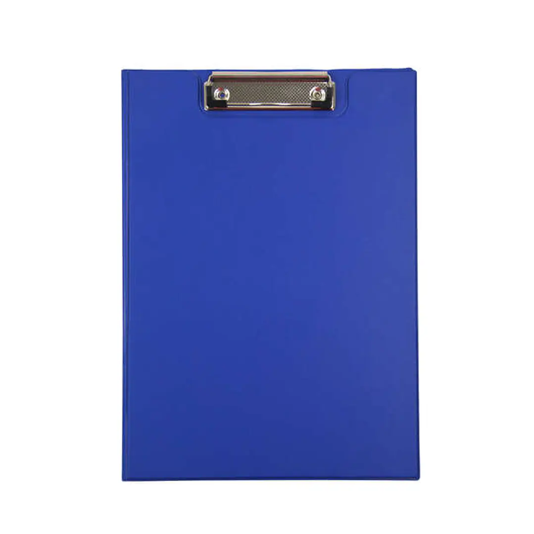 Dohe Carpeta Pinza Tamaño A4 - Carton Forrado PVC Opaco - Pinza de Presion - Bolsillo Interior 1