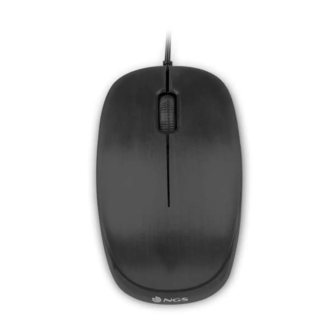 NGS Flame Raton USB 1000dpi - 3 Botones - Uso Ambidiestro - Color Negro 1