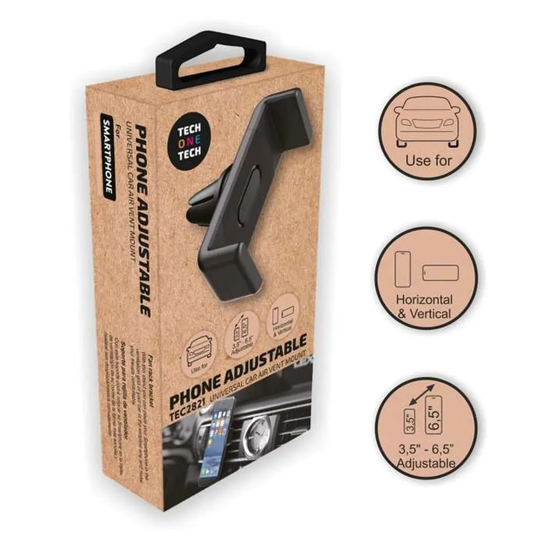 TechOneTech Soporte de Coche para Smartphones de 3.5