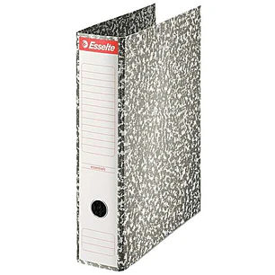 Esselte Archivador de Palanca Formato Folio - Lomo 75mm - Ollao y Cantoneras Metalicas - Capacidad para 500 Hojas - Forrado de Papel jaspeado - Color 