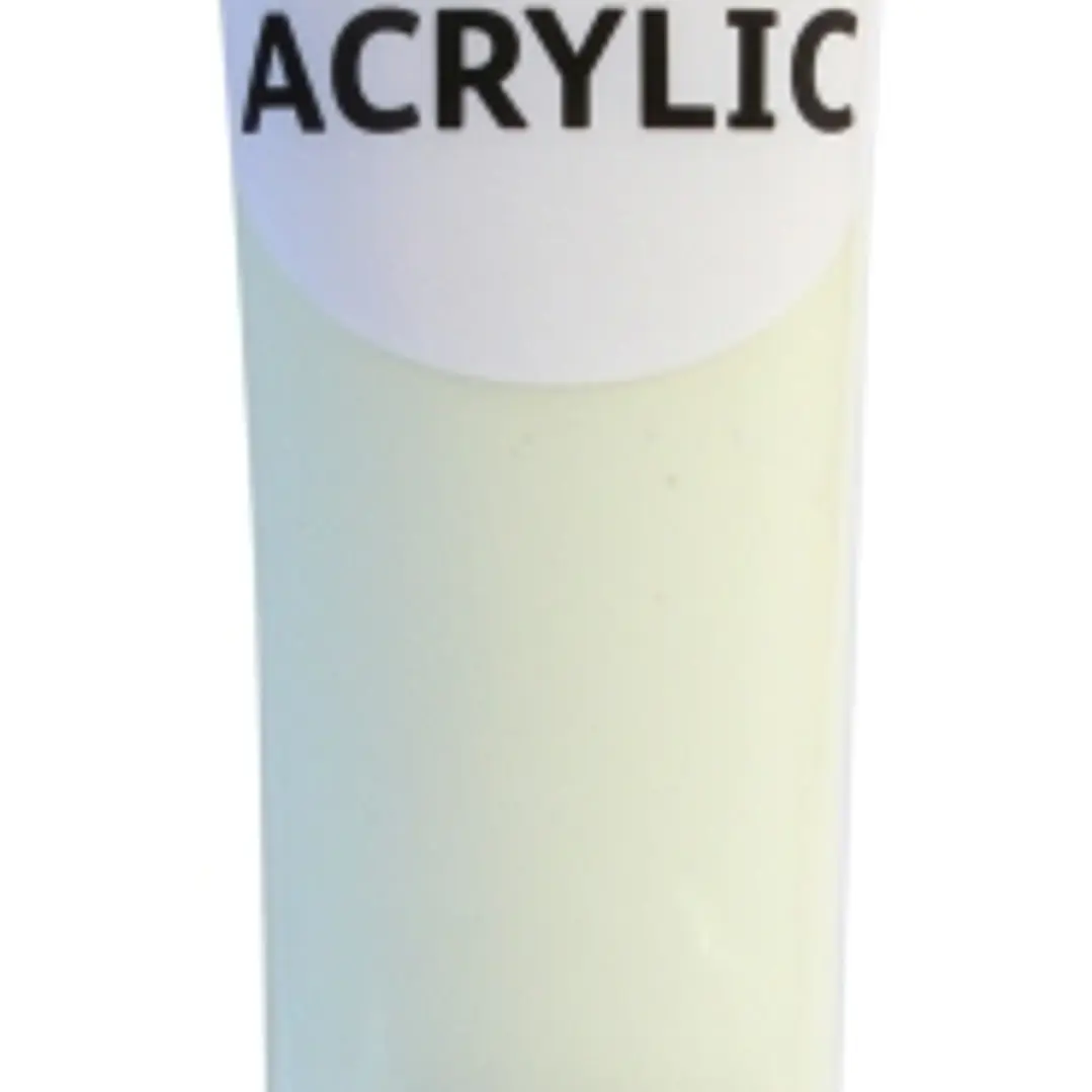 Daler Rowney Simply Pintura Acrilica - Tubo de Plastico - 75ml - Brilla en la Oscuridad - Color Fosforescente 1