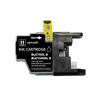Brother LC1240XL/LC1220XL/LC1280XL Negro Cartucho de Tinta Generico - Reemplaza LC1240BK/LC1220BK/LC1280XLBK