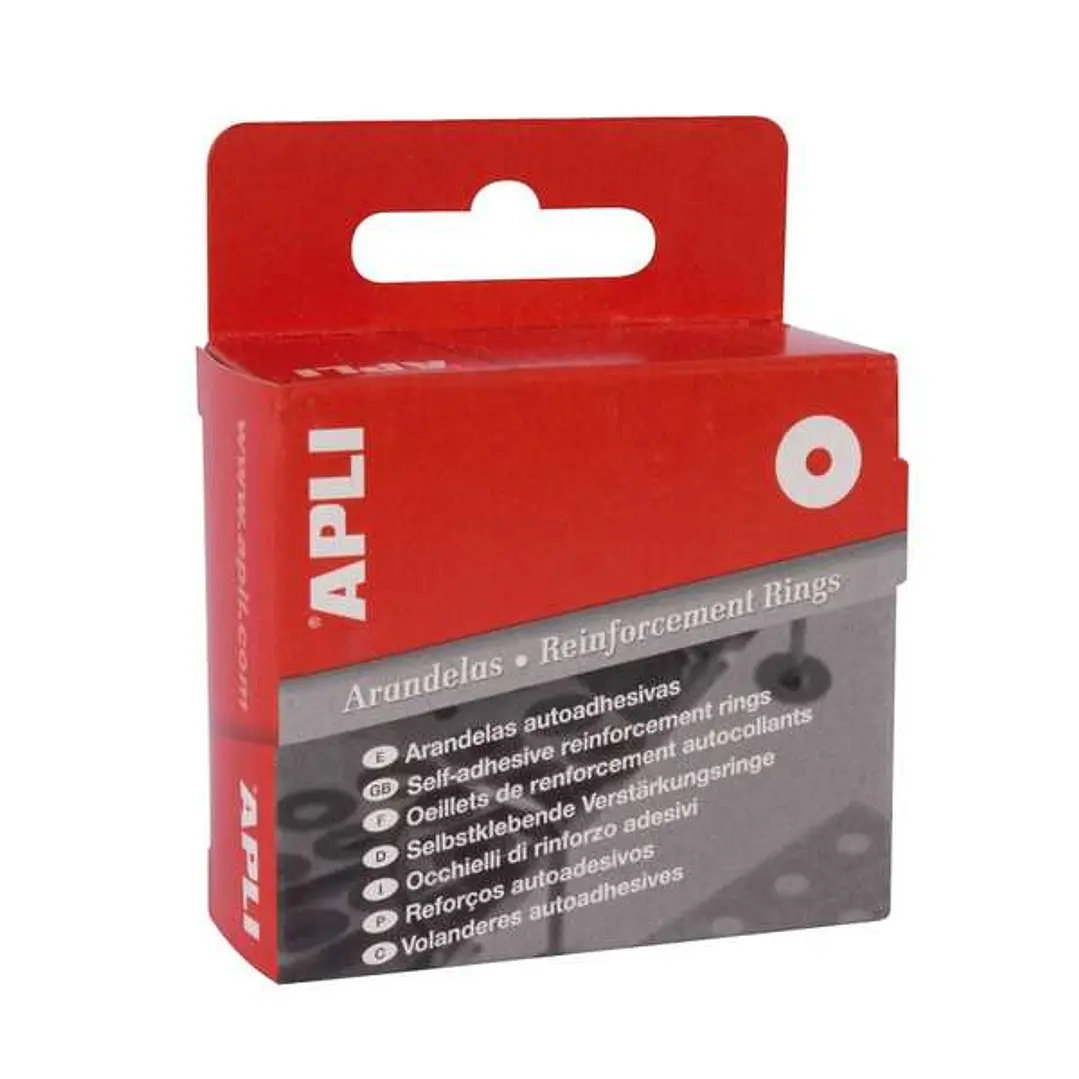 Apli Pack de 500 Arandelas de Refuerzo 13mm - Polipropileno - Color Blanco 1