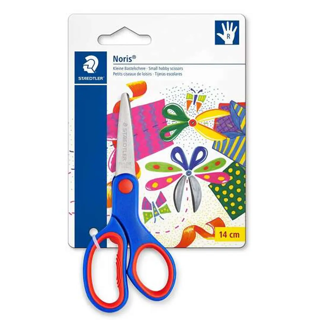 Staedtler Noris 965 Tijera Escolar de Seguridad - Agarre Ergonomico Suave - Cuchillas Romas - Longitud 14cm 1