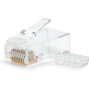 Nanocable Pack de 10 Conectores RJ45 8 Hilos Cat.6 - Color Transparente