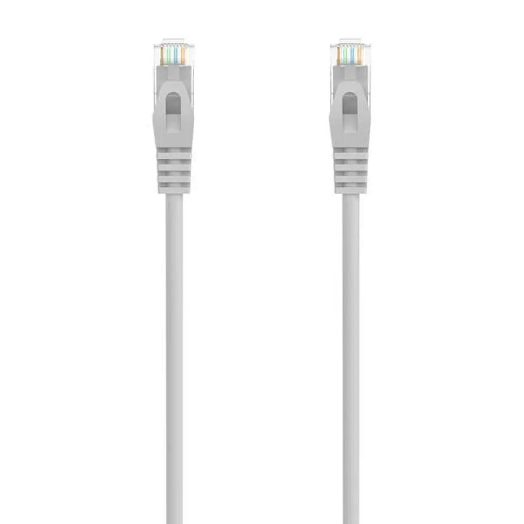 Aisens Cable de Red Latiguillo RJ45 LSZH Cat.6A 500 MHZ UTP AWG24 - 0.3m - Libre de Halogenos - 10 Gigabit/s - Color Gris 1