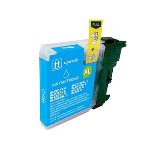 Brother LC980XL/LC1100XL/LC985XL Cyan Cartucho de Tinta Generico - Reemplaza LC980C/LC1100C/LC985C