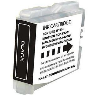 Brother LC1000XL/LC970XL Negro Cartucho de Tinta Generico - Reemplaza LC1000BK/LC970BK