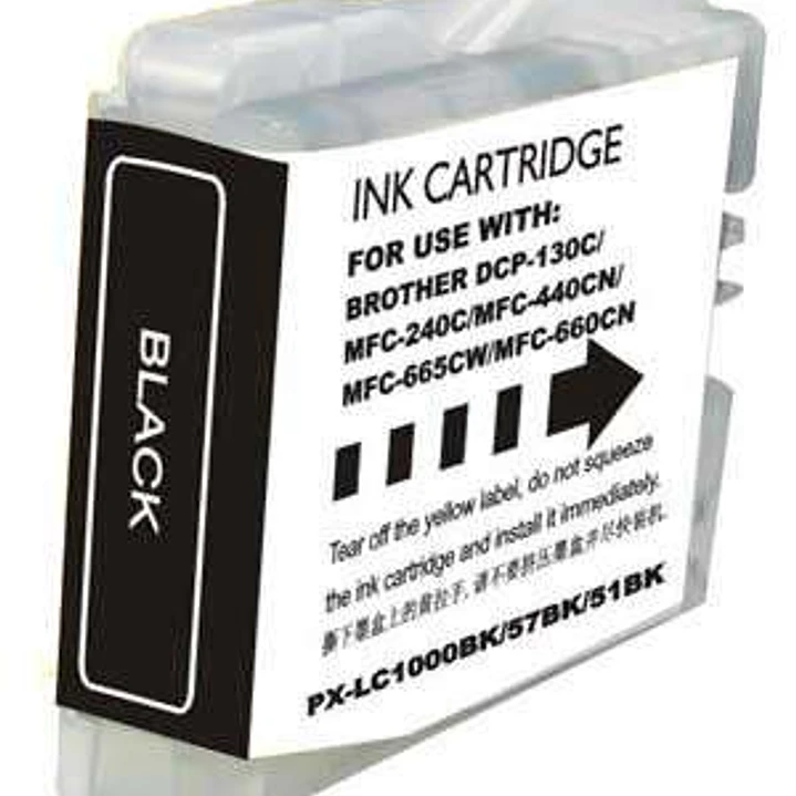 Brother LC1000XL/LC970XL Negro Cartucho de Tinta Generico - Reemplaza LC1000BK/LC970BK 1