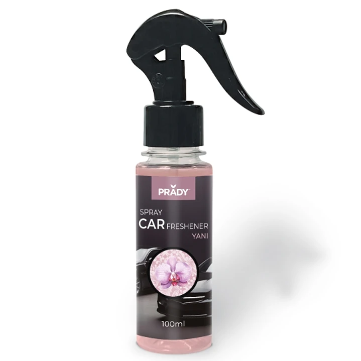 Prady Ambientador Coche Yani - Frasco de 100 ml - Spray Pulverizador 1