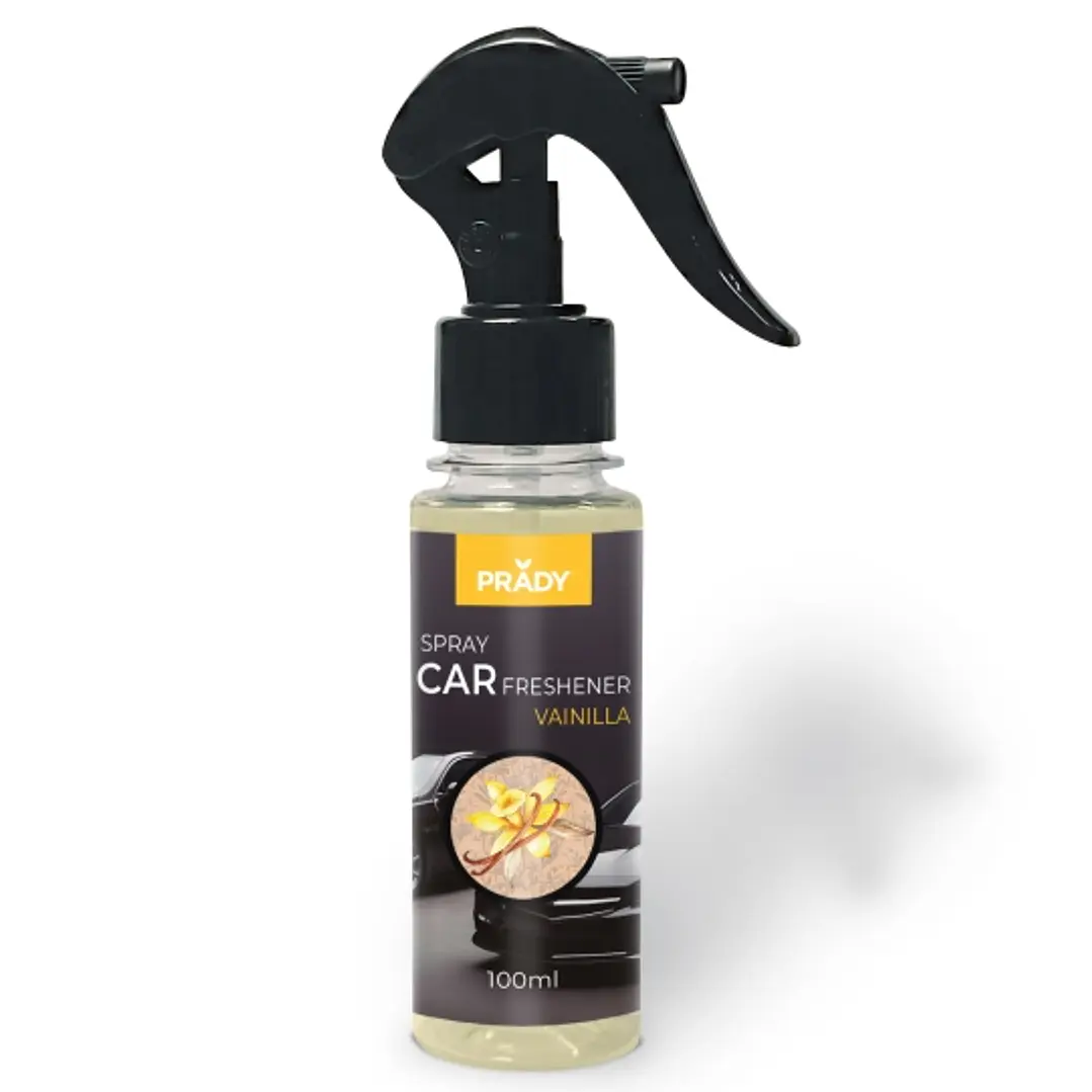 Prady Ambientador Coche Vainilla - Frasco de 100 ml - Spray Pulverizador 1