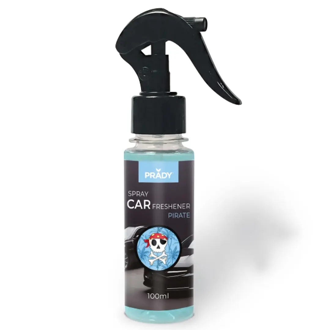 Prady Ambientador Coche Pirate - Frasco de 100 ml - Spray Pulverizador 1