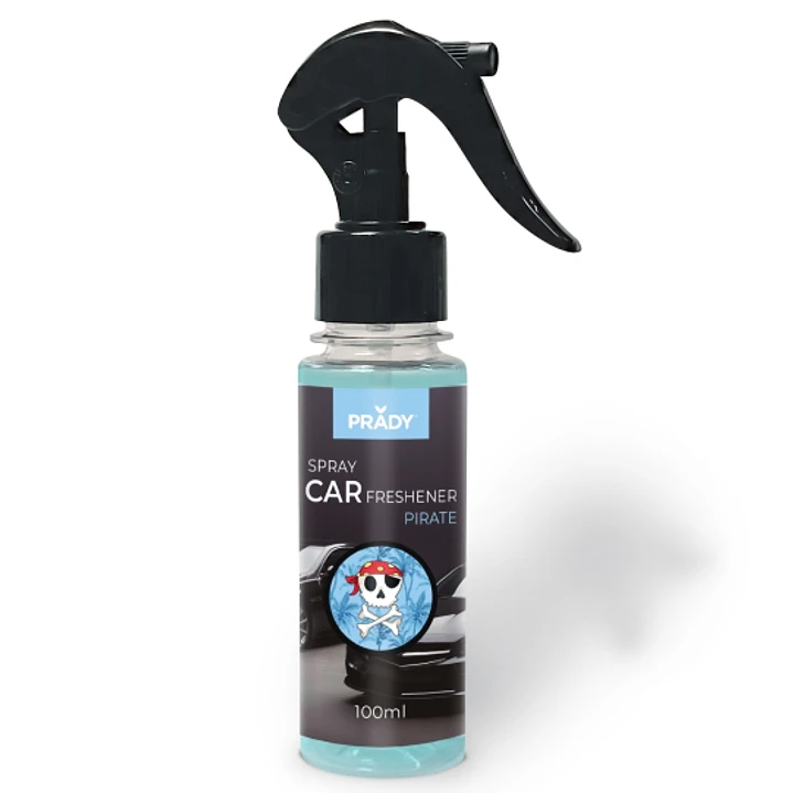 Prady Ambientador Coche Pirate - Frasco de 100 ml - Spray Pulverizador 1