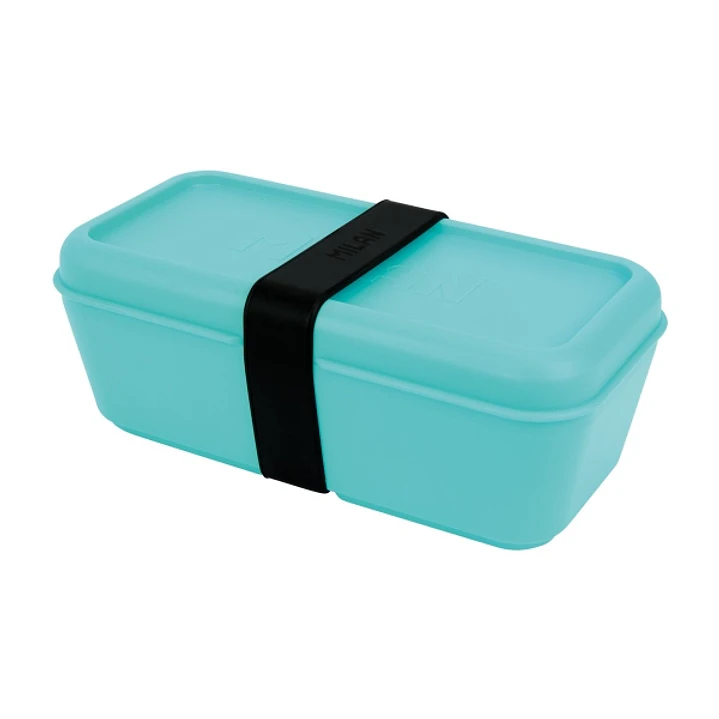 Milan Sunset Fiambrera Rectangular 0.75L - Apta para Microondas, Lavavajillas y Congelador - Libre de BPA - Divisor Interior Movil - Medidas 20x10x7,5 1