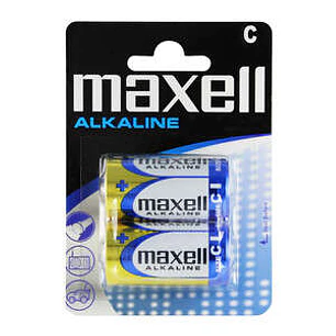 Maxell Pack de 2 Pilas Alcalinas LR14 C