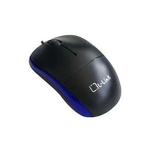 L-Link LL-2080-A Raton Optico USB Negro/Azul 1.2m