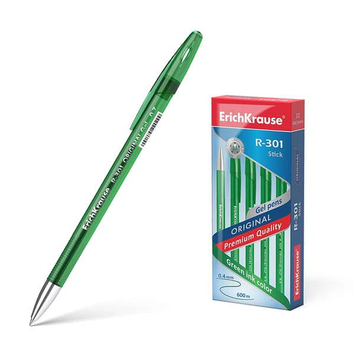 Erichkrause R-301 Original Boligrafo de Tinta de Gel - Punta 0.5mm - Trazo 0.4mm - Cuerpo Translucido Tintado - Grip Perfilado Comodo - Secado Rapido  1