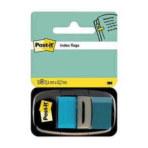 Post-it Index Dispensador con 50 Marcadores Reposicionables 25.4 x 43.2mm - Adherencia Firme - Para Marcar, Señalar o Destacar Informacion - 700014493