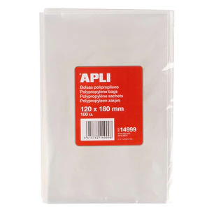 Apli Bolsas Polipropileno Transparente 120x180mm - Galga 120 - Alta Resistencia y Flexibilidad - Uso Alimenticio