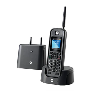 MOTOROLA O201 Telefono DECT Largo Alcance Negro