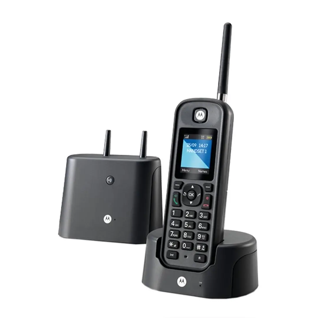 MOTOROLA O201 Telefono DECT Largo Alcance Negro 1