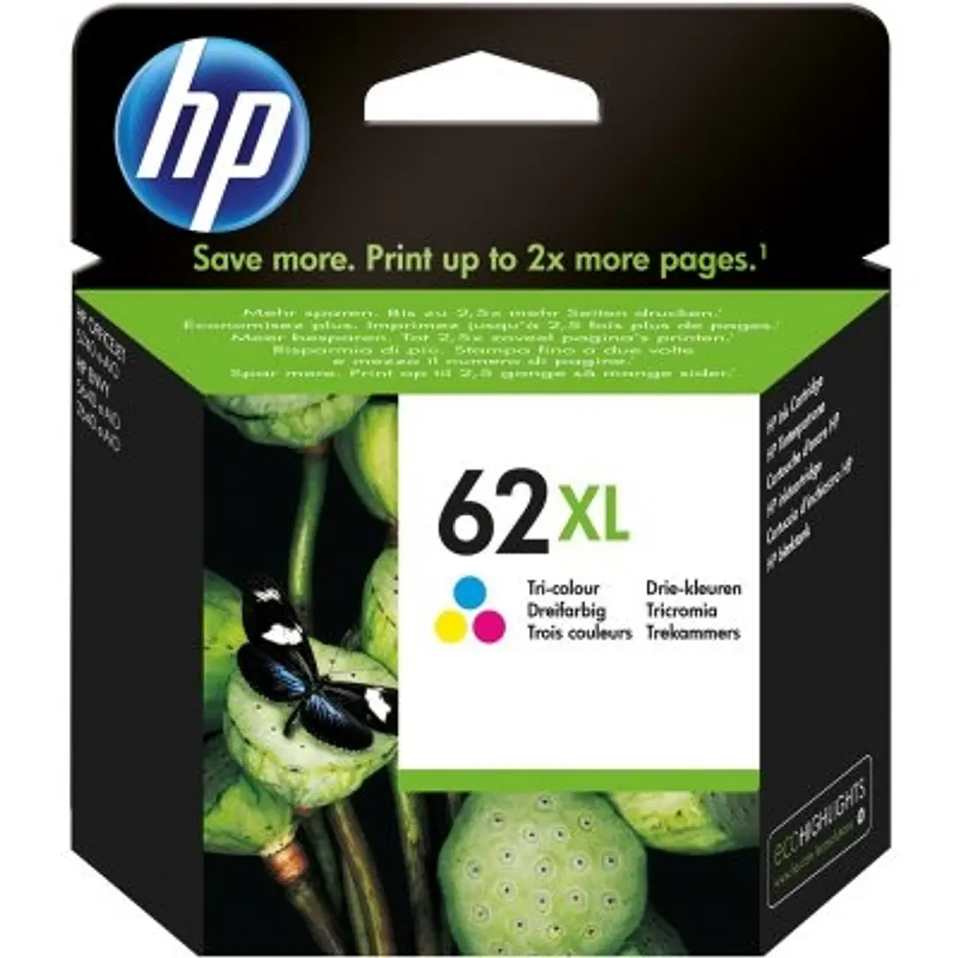 HP Cartucho 62XL Tricolor 1
