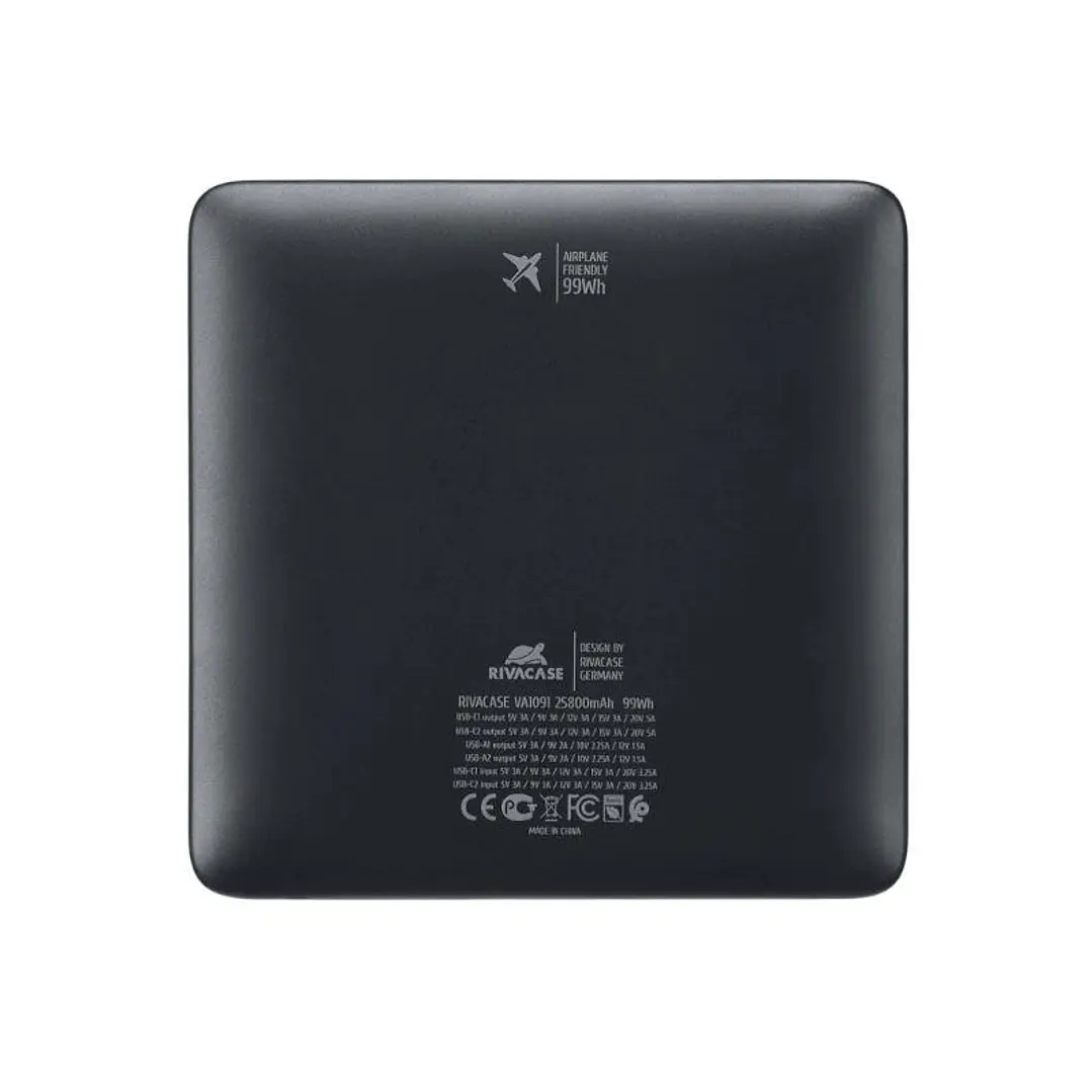 RIVACASE VA1091 powerbank 25800mAh Turbo PD 100W 4
