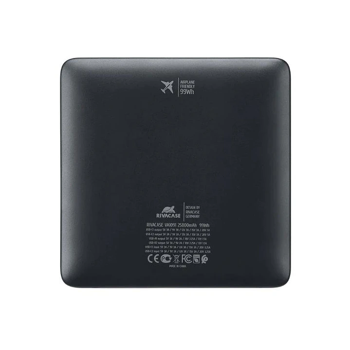 RIVACASE VA1091 powerbank 25800mAh Turbo PD 100W 4