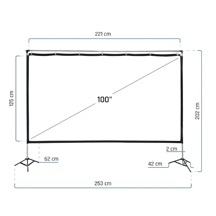 iggual Pantalla exterior portable 100