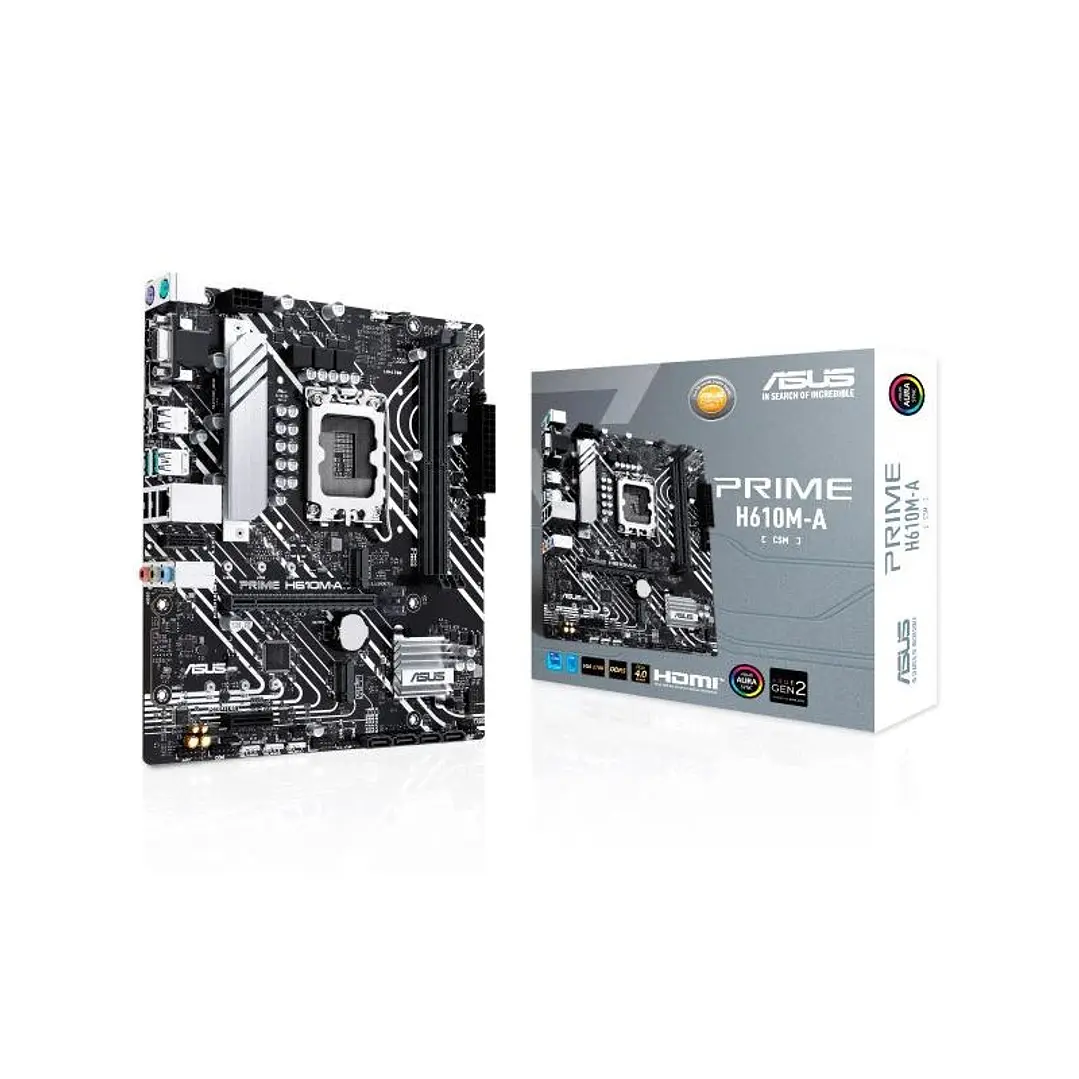 ASUS Placa Base PRIME H610M-A CSM DDR5  mATX 1700 1
