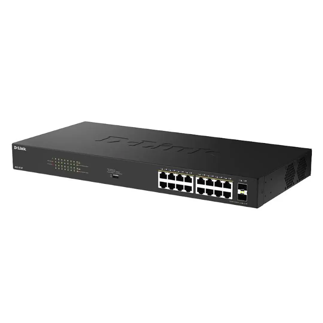 D-Link DGS-1018P/E Switch 16xGbE PoE+ 2xSFP 3