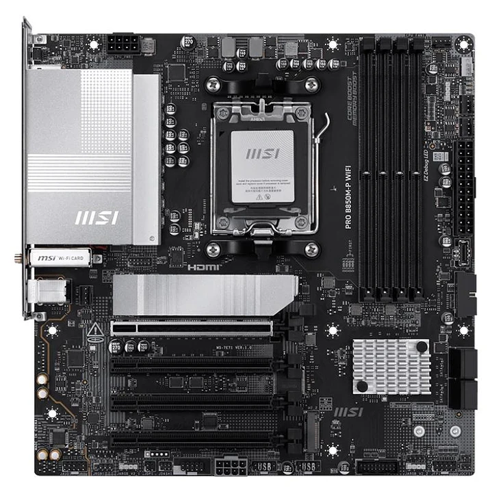MSI Placa Base PRO B850M-P DDR5 WIFI AM5 2