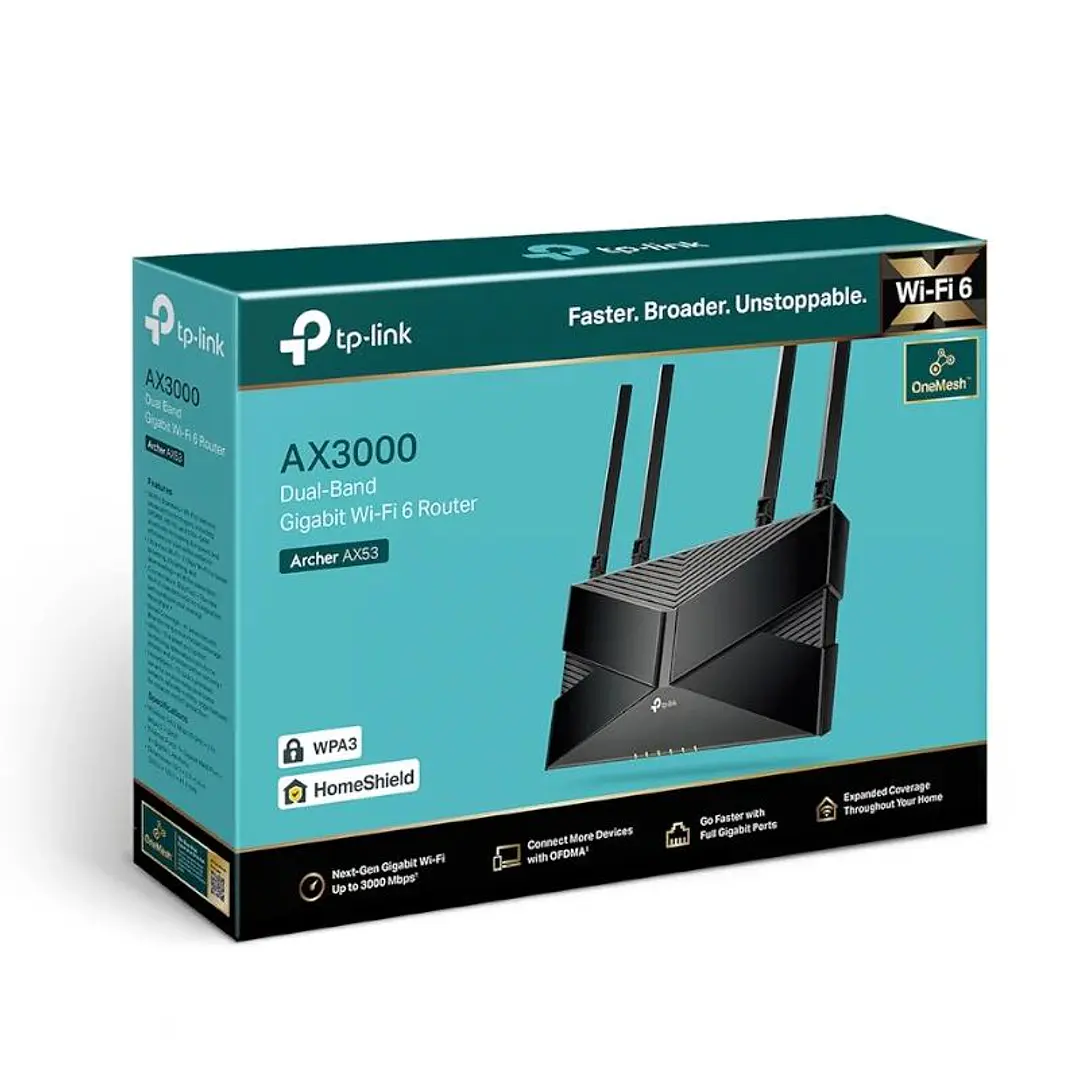 TP-Link Archer AX53 Router WiFi6 AX3000 4xLAN 1xWA 4