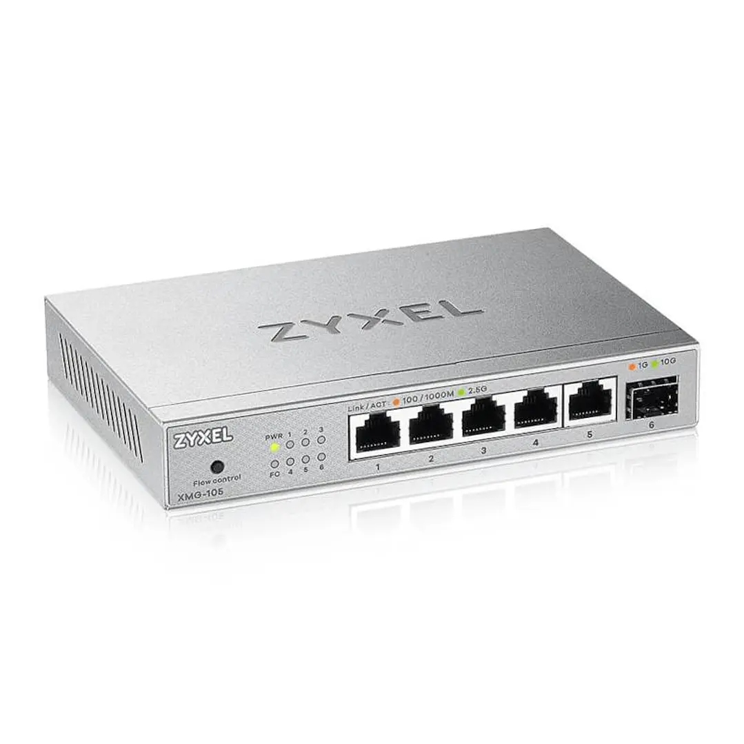 Zyxel XMG-105 Switch 5x2,5mGb 1xSFP+ Desktop 2