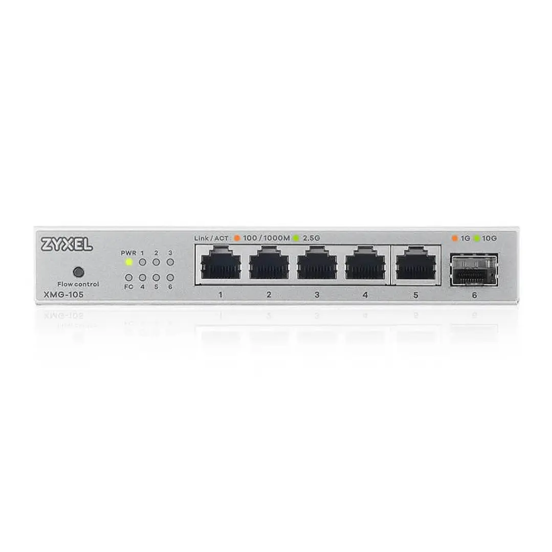 Zyxel XMG-105 Switch 5x2,5mGb 1xSFP+ Desktop 3