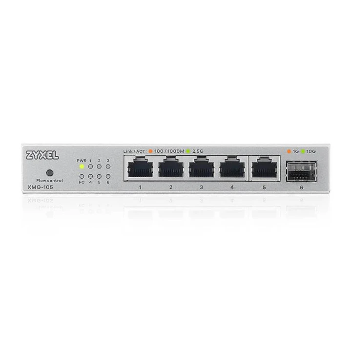 Zyxel XMG-105 Switch 5x2,5mGb 1xSFP+ Desktop 3
