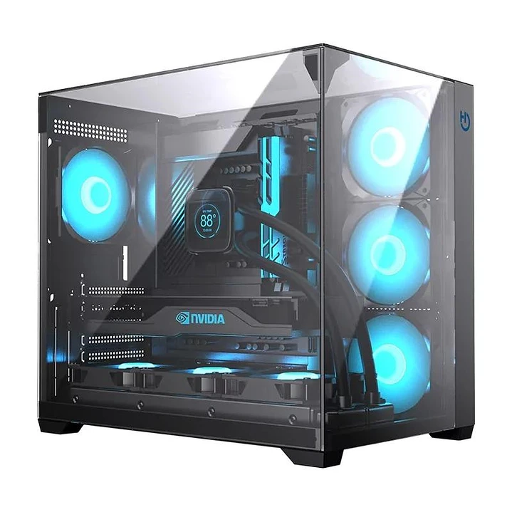 Hiditec Caja Atx Gaming Sky Black USB 3.1 TYPE-C 1