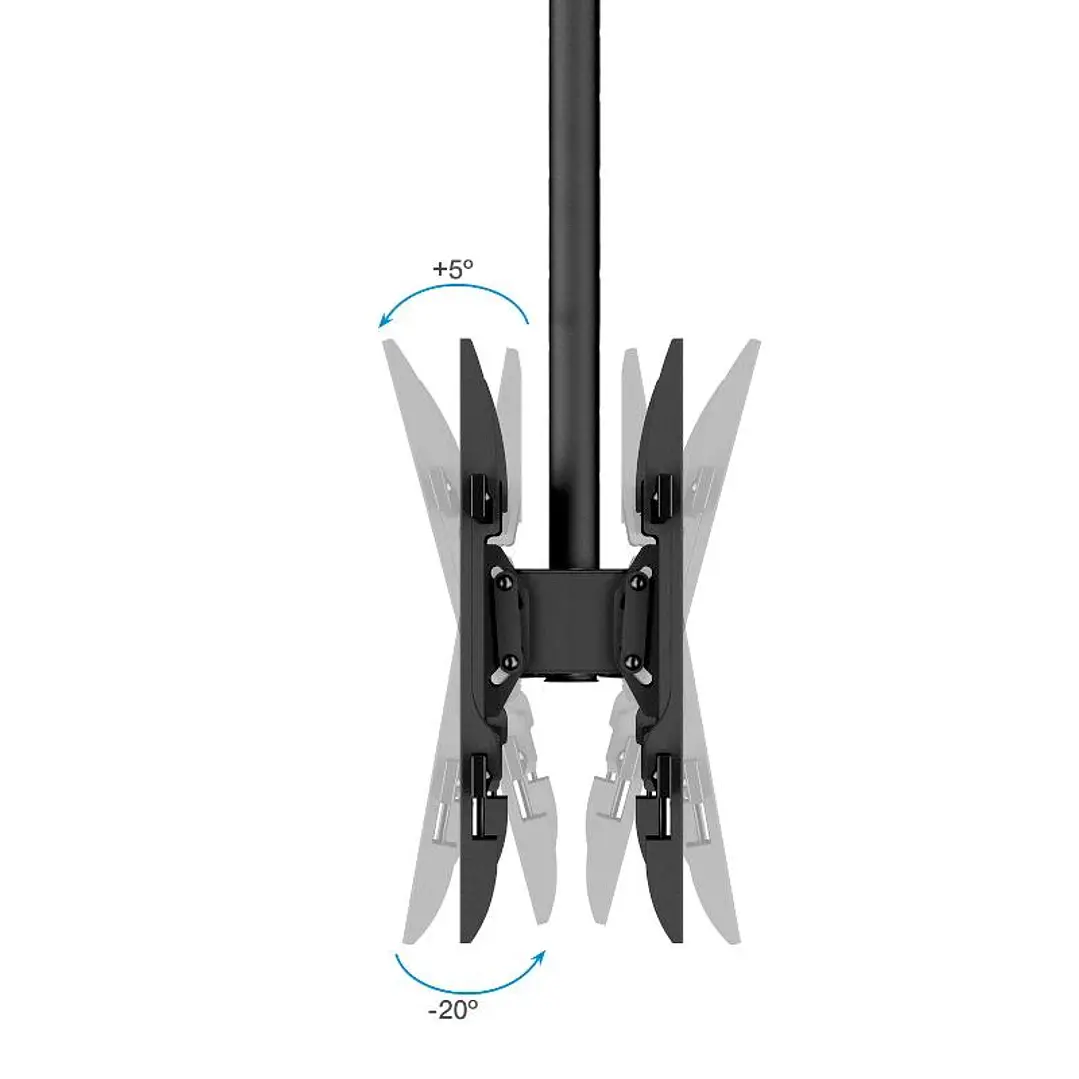 Tooq LPCE2286TSLI-XL-B Soporte techo 2 TV 43