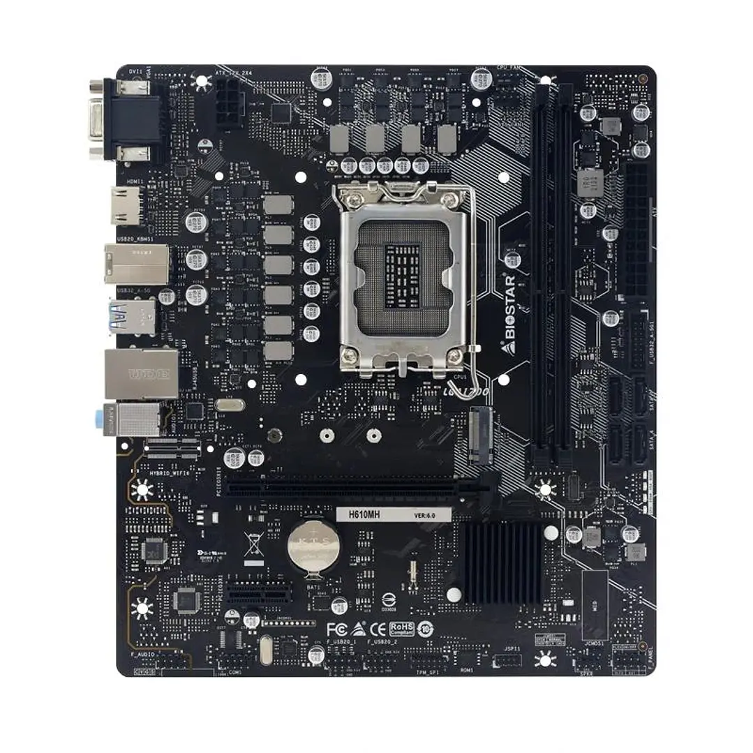 Biostar Placa Base H610MH D5 mATX LGA1700 2