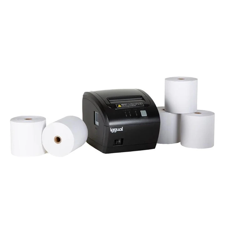 Kit impresora térmica tickets TP EASY 80 + 5 rollo 1