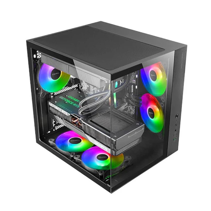 MARS GAMING Caja MCV-ONE Atx Doble Cámara Black 2