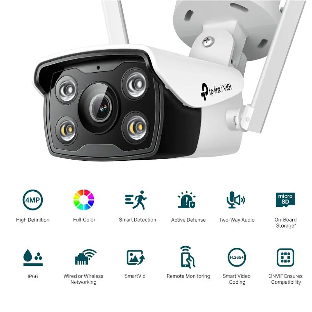 VIGI Cámara IP Bullet C340-W 4MP Plástico FColor 4 2