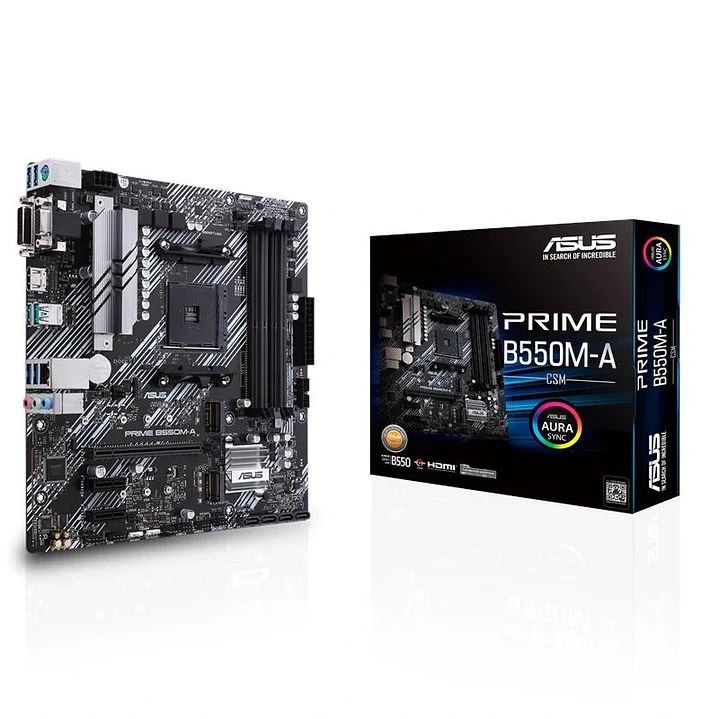 ASUS Placa Base PRIME B550M-A/CSM  mATX AM4 2