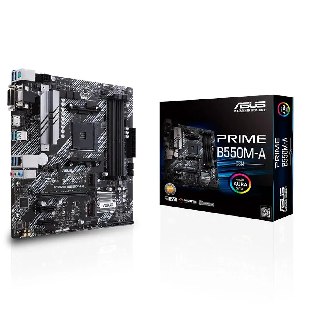 ASUS Placa Base PRIME B550M-A/CSM  mATX AM4 3