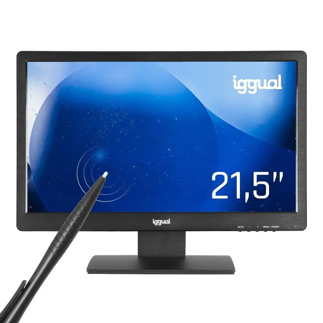 iggual Monitor táctil resistivo 21,5