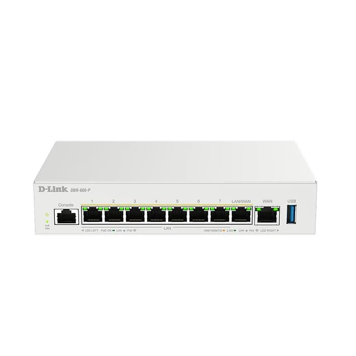 D-Link DBR-600-P Router PoE 9x2.5G 120W 1