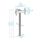 Tooq FS2270M-B Soporte suelo fijo  37-70